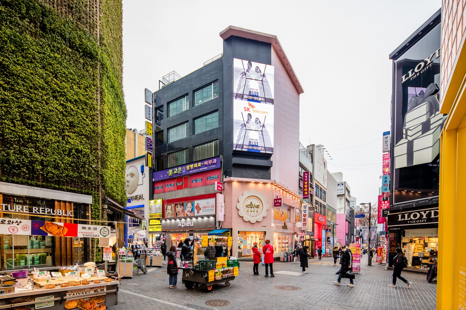 Myeongdong 8-gil shopping street in Myeong-dong, Seoul