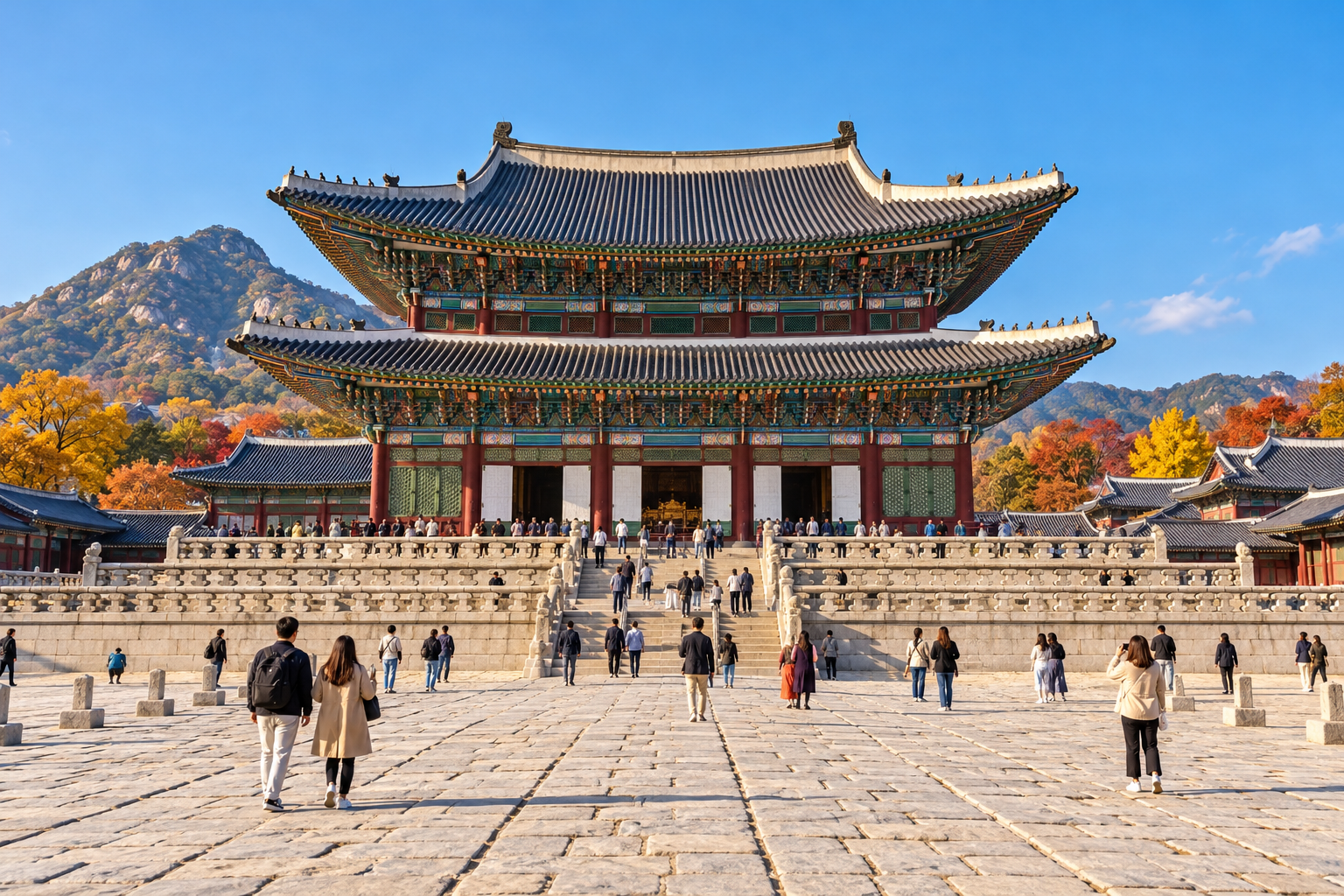 Geunjeongjeon throne hall in Gyeongbokgung Palace, Seoul